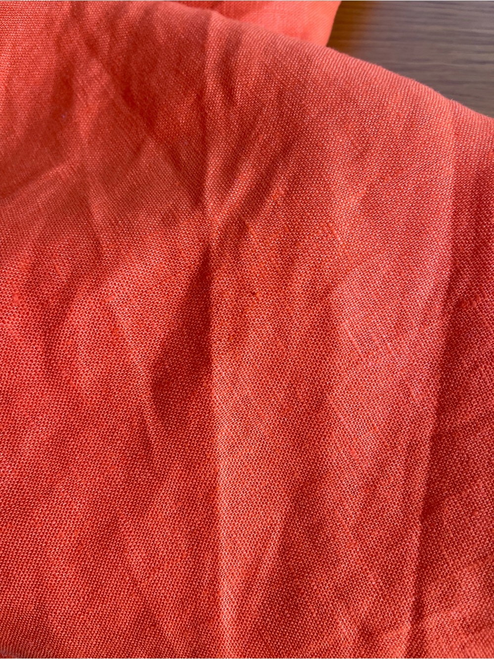 Reformation Abeni Linen Dress Flame Size 10 - Picture 9 of 16